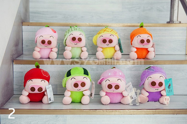 8pcs/Lot 18cm/7" Fruit McDull Plush Toy Pig Plush Toy