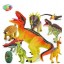 8pcs/Lot Dinosaur Blocks Eggs Dinosaurs Models Imitate Toys Stimulation Models Jurassic Park