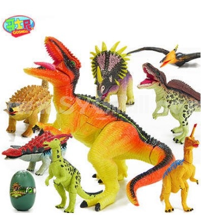 8pcs/Lot Dinosaur Blocks Eggs Dinosaurs Models Imitate Toys Stimulation Models Jurassic Park