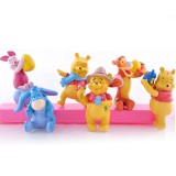 Winnie The Pooh Action Figure/Garage Kits PVC 6pcs/Kit