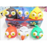 Luminous Screaming Angry Birds Trick Toy with Popping Eyeballs, Glow In the Dark