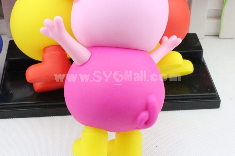 Peppa Pig Garage Kit Resin Toys Model Toys Pink 15cm/6inch