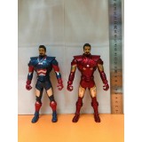 Iron Man Action Figures Face Changing Toys 16cm/6.3" 2pcs/Kit