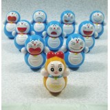 Doraemon Tumbler Figure Toys 10pcs/Lot 3cm/1.2inch Height