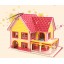 DIY Wooden 3D Jigsaw Puzzle Model Colorful House F401