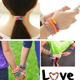 DIY Rubber Band Bracelet Loom Bracelet Refills Children Toy Gift 6 Boxes/Kit