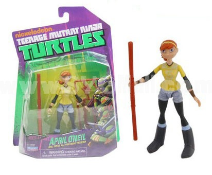 Teenage Mutant Ninja Turtles April Oneil Figure Toy DIY Blocks DL790503